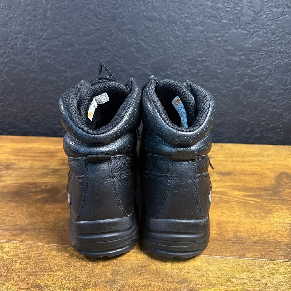 Timberland PRO Titan 50507 Black Leather Soft Toe Work Boots Mens Size 11M